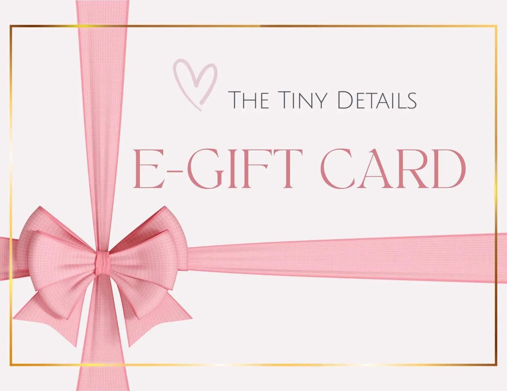 E-Gift Cards The Tiny Details