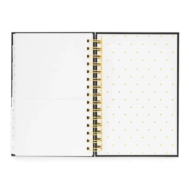2025 Black Small Spiral Planner - The Tiny Details