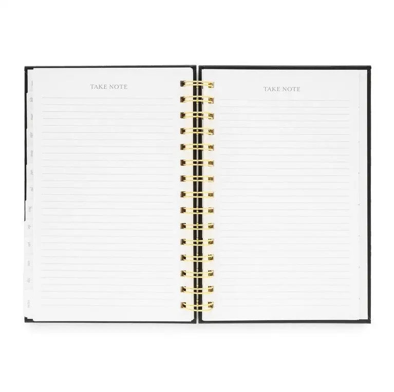 2025 Black Small Spiral Planner - The Tiny Details