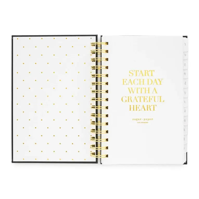2025 Black Small Spiral Planner - The Tiny Details