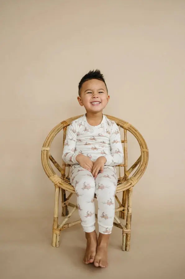 Cottontail Cruisers Bamboo PJ Set - The Tiny Details