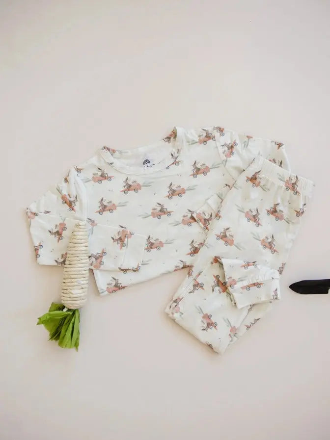 Cottontail Cruisers Bamboo PJ Set - The Tiny Details