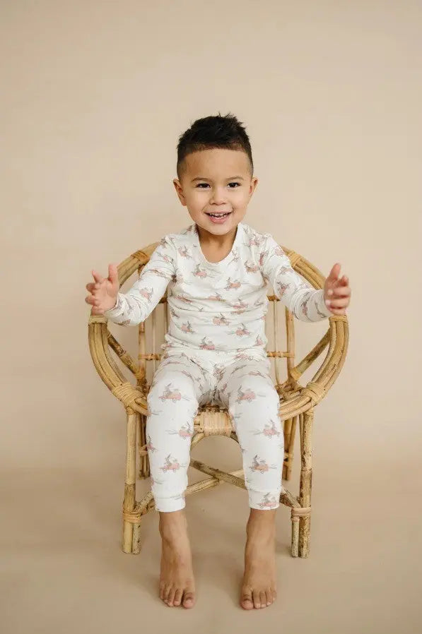 Cottontail Cruisers Bamboo PJ Set - The Tiny Details