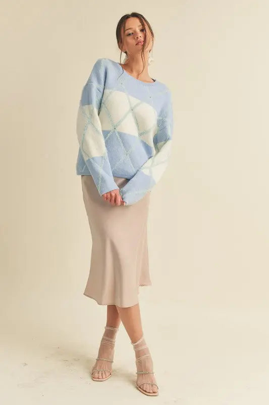 The Tiny Details Embellished Stripe Pullover Sweater