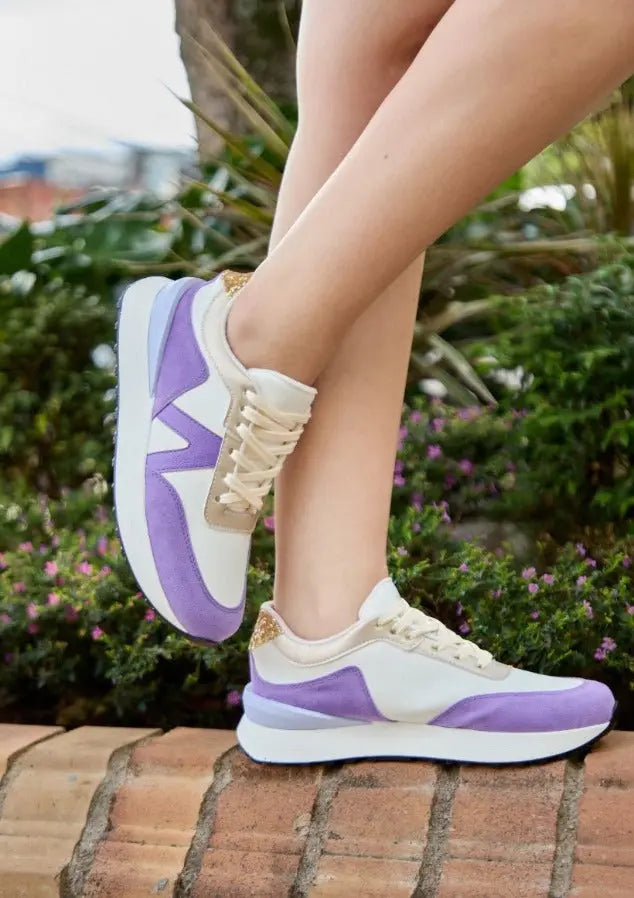 Mambo Purple Sneakers - The Tiny Details