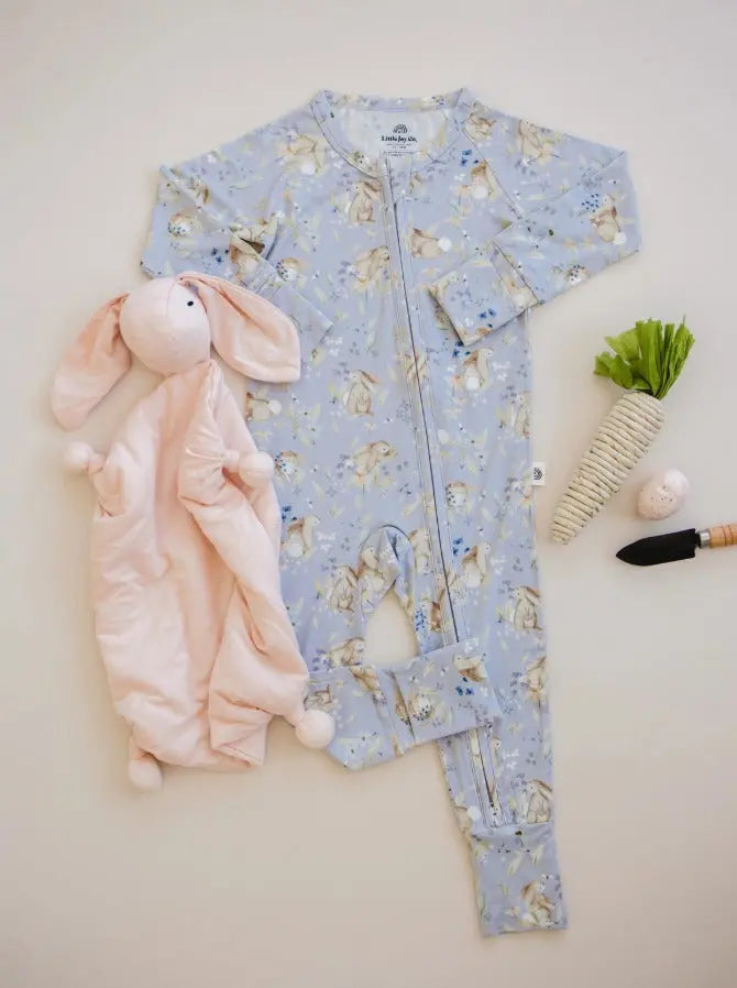 Resting Bunnies Zippy Sleep Romper - The Tiny Details