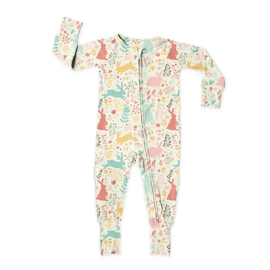 Snuggle Bunny Zip Up Bamboo Pjs - The Tiny Details