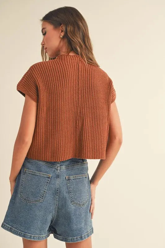 Toffee Sweater Knit Top - Shop Tiny Details