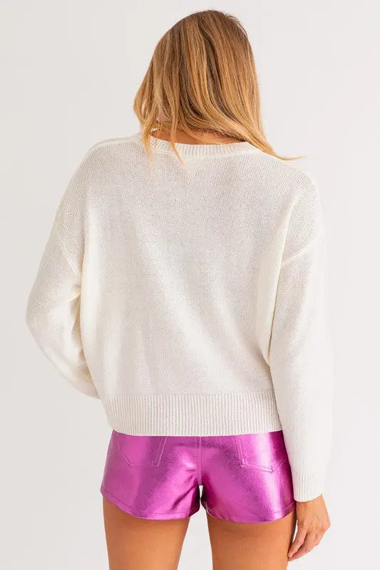 "XOXO" Light Weight Pullover Sweater - The Tiny Details