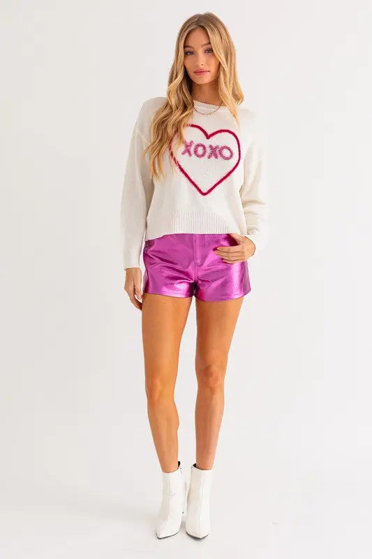 "XOXO" Light Weight Pullover Sweater - The Tiny Details