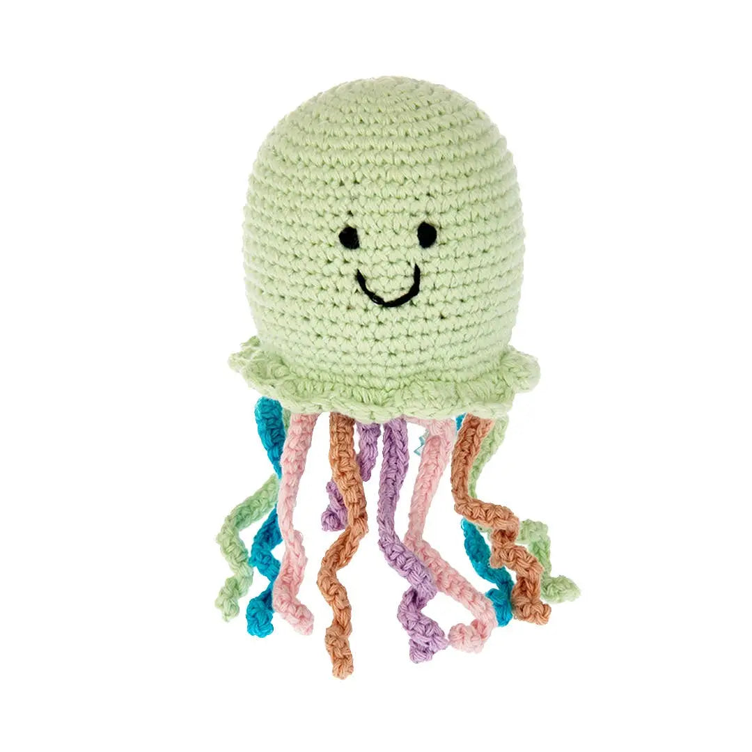 The Tiny Details Jellyfish Knitted Baby Rattle