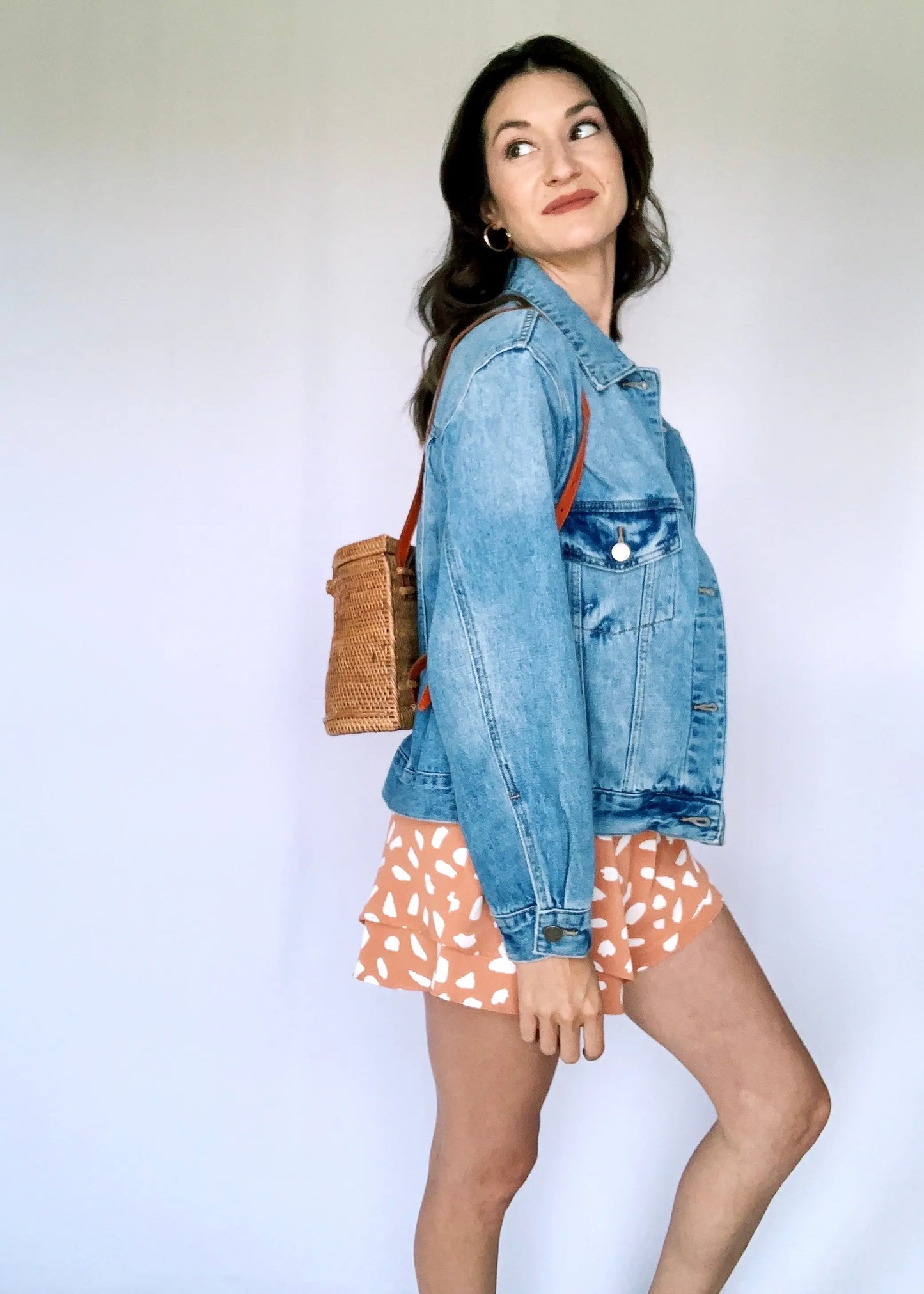 The Tiny Details Medium Wash 90s Fit Denim Jacket
