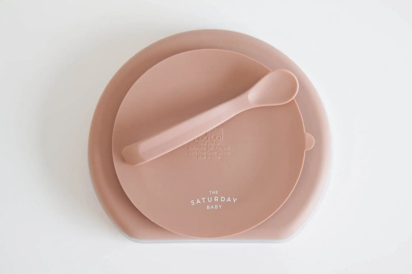 The Tiny Details Silicone Suction Plate with Lid & Spoon