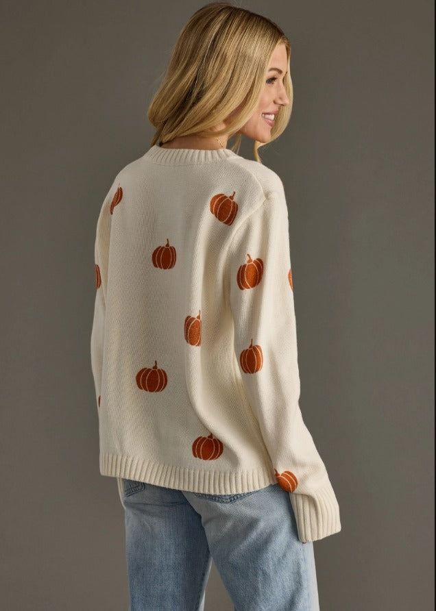 Cream Pumpkin Sweater