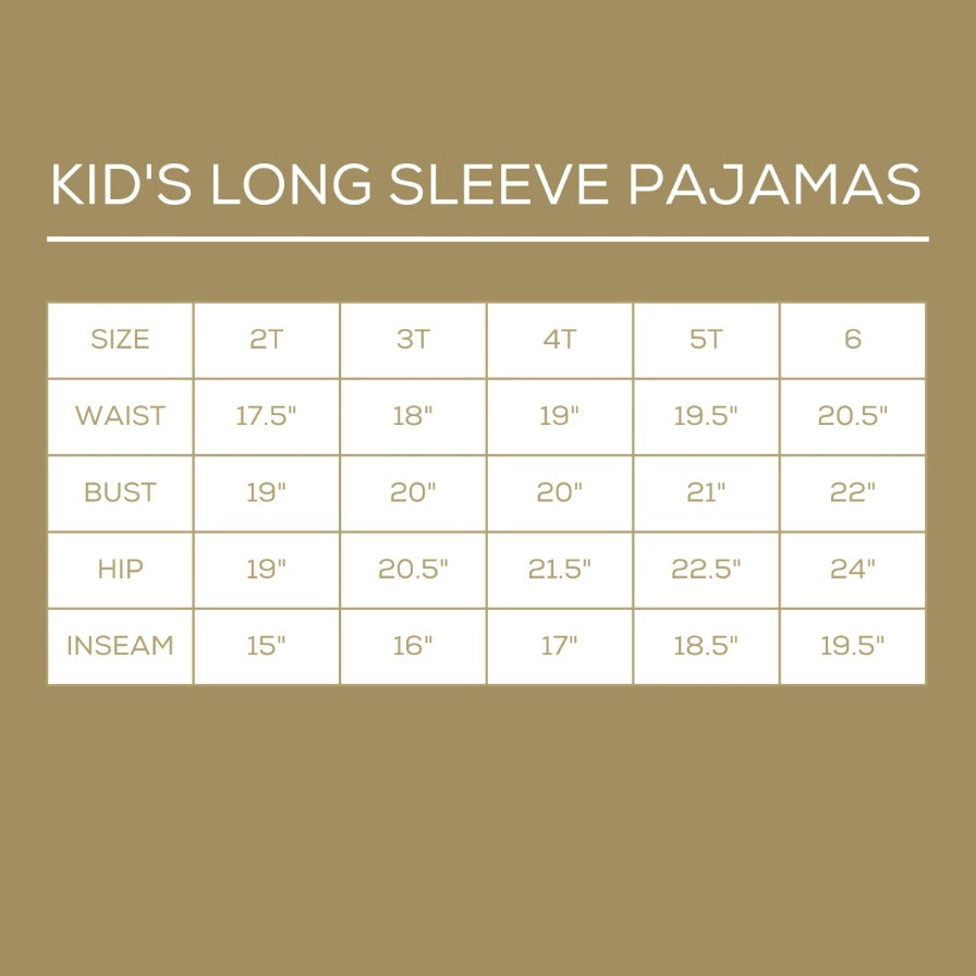 Kid's Nutcracker March Long Sleeve Pjs