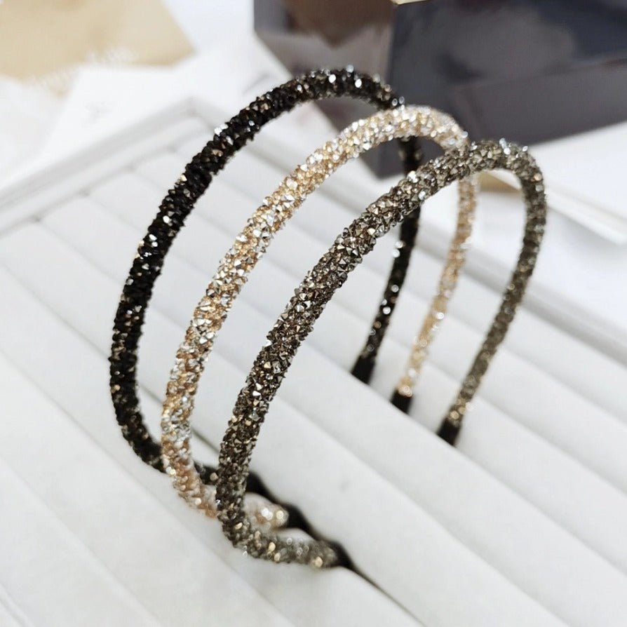 Sparkly Rhinestone Skinny Headbands - The Tiny Details