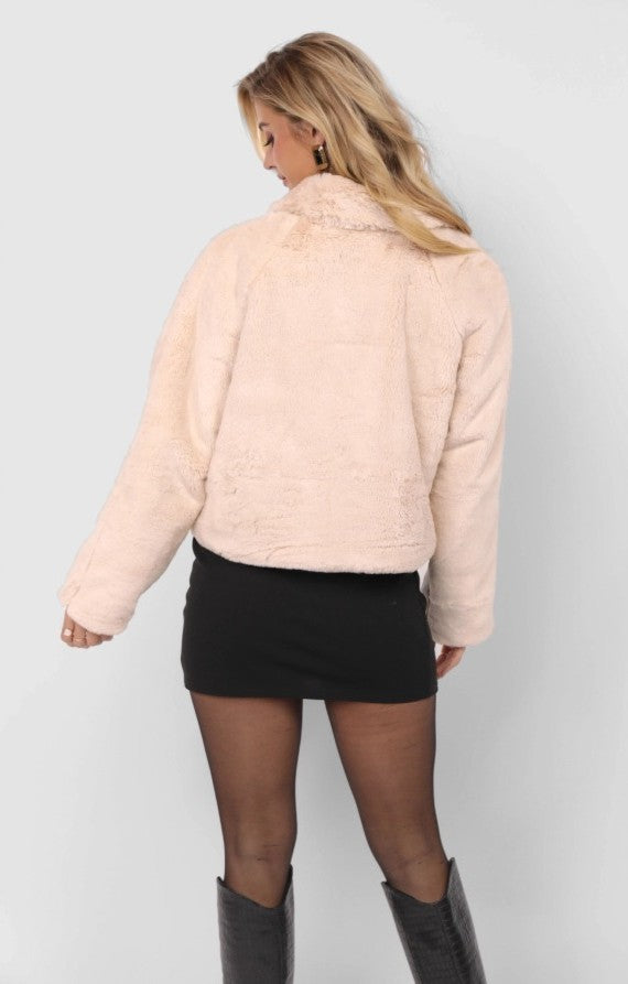 Libby Faux Fur Zip Up Jacket