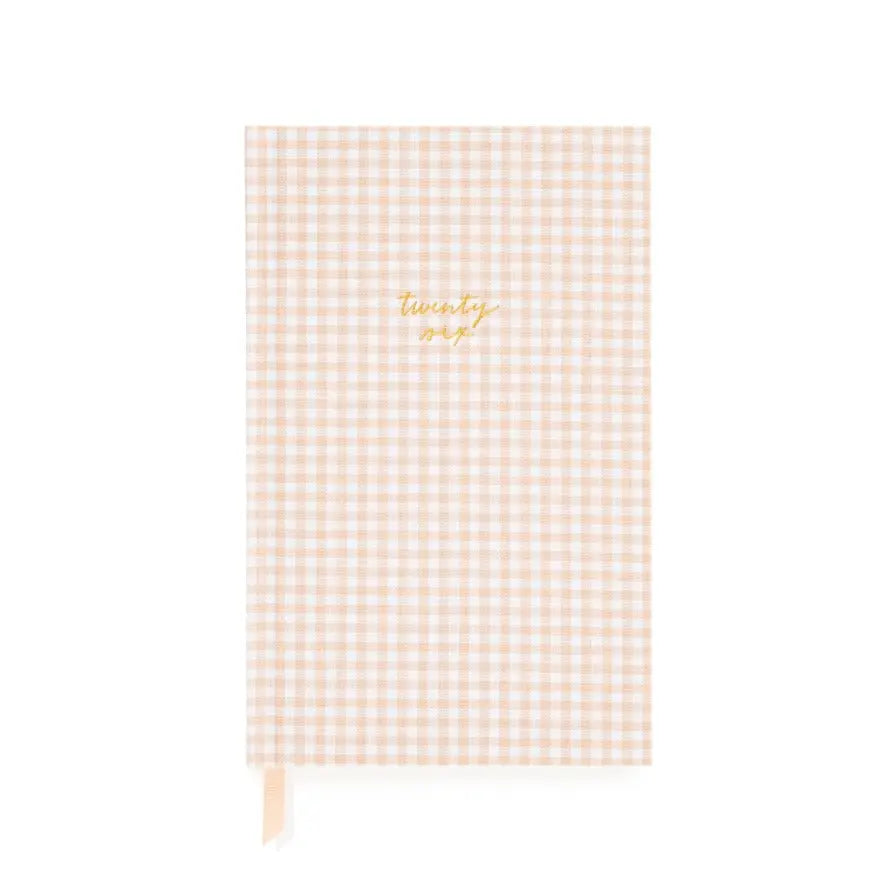 2026 Pink Gingham Small Bound Planner - The Tiny Details