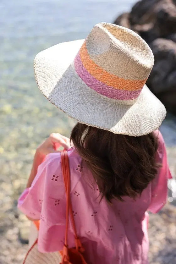 Alannis Natural Striped Hat - The Tiny Details