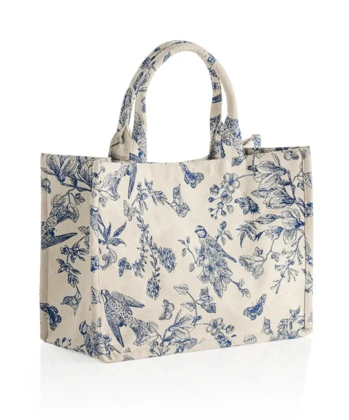 Amanda Blue Tote Bag - The Tiny Details