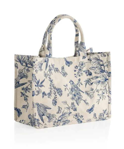 Amanda Blue Tote Bag - The Tiny Details