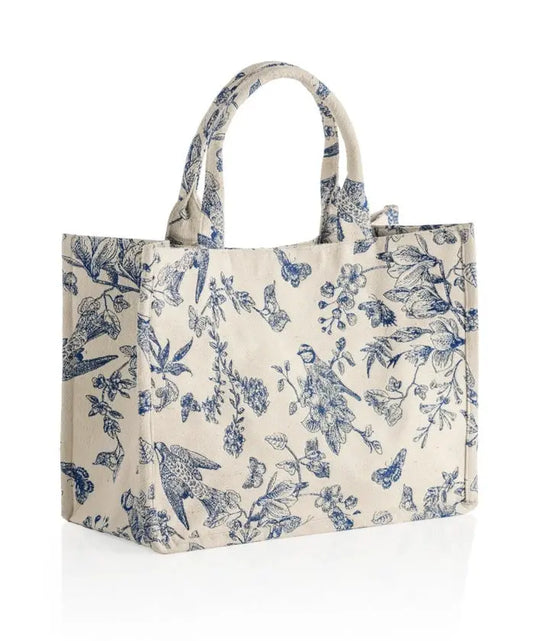Amanda Blue Tote Bag - The Tiny Details