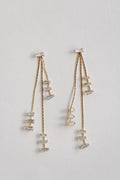 The Tiny Details Cascading Diamond Tassel Statement Earrings