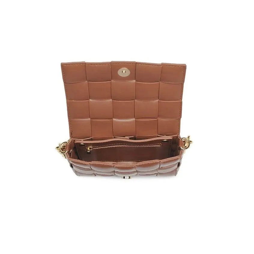 The Tiny Details Cognac Holden Crossbody Handbag