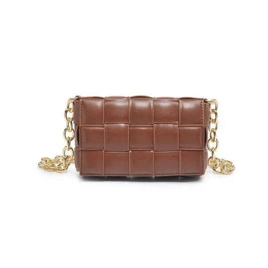 The Tiny Details Cognac Holden Crossbody Handbag