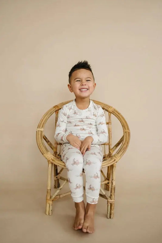 Cottontail Cruisers Bamboo PJ Set - The Tiny Details