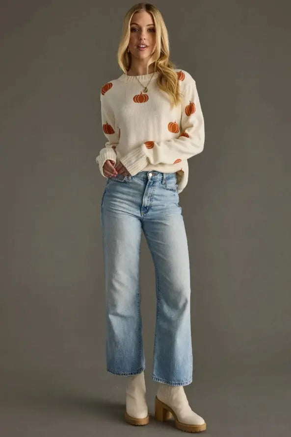 The Tiny Details Cream Pumpkin Sweater