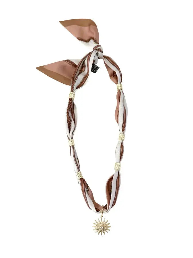 Dakota Neutral Scarf Necklace - The Tiny Details