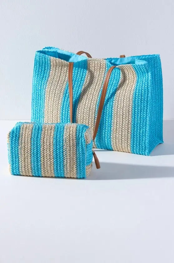 Filomena Striped Zip Pouch - The Tiny Details