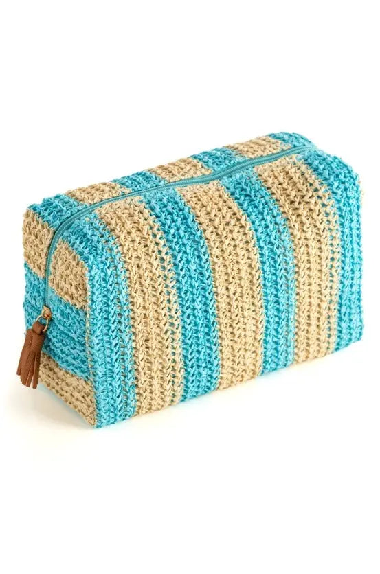 Filomena Striped Zip Pouch - The Tiny Details