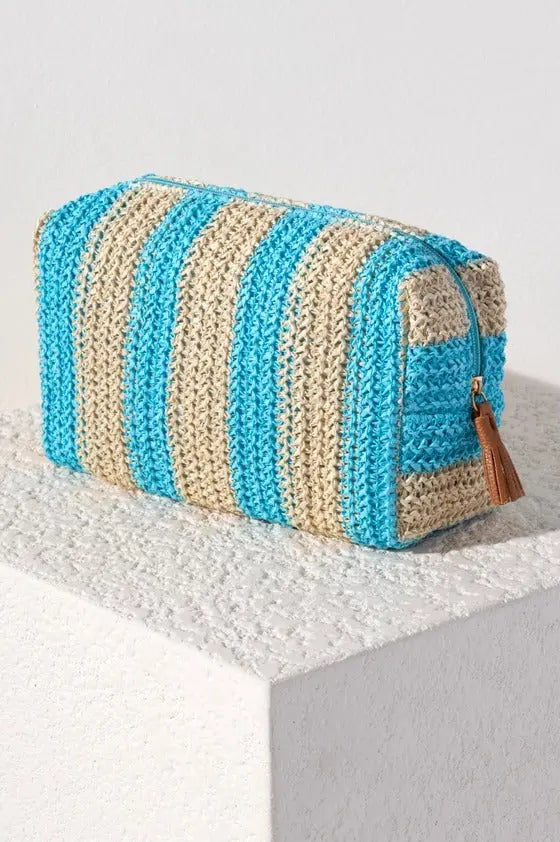 Filomena Striped Zip Pouch - The Tiny Details