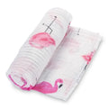 Flamingo Baby Swaddle Blanket - The Tiny Details