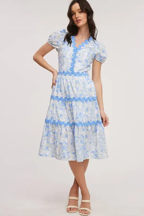 lace dress white midi ROSEE de MATIN HALTER NECK LACE MIDI DRESS IN White