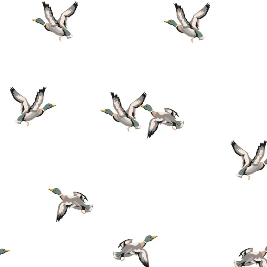 Flying Mallard Muslin Quilt Blanket