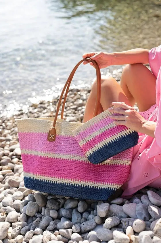 Formentera Striped Zip Pouch - The Tiny Details