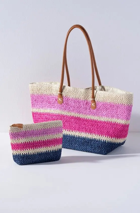 Formentera Striped Zip Pouch - The Tiny Details