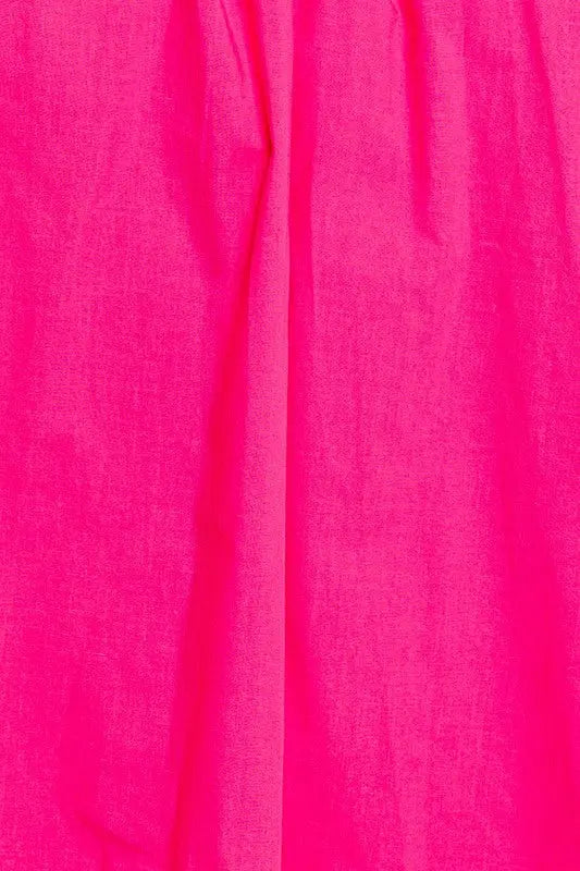 Fuchsia Halter Neck Dress - The Tiny Details