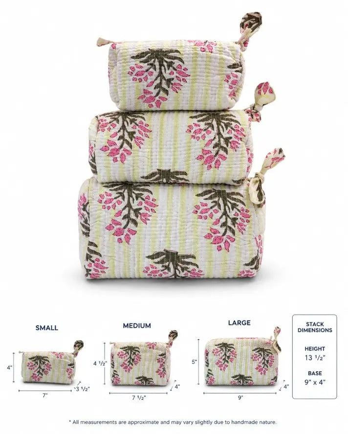 Garden Party Cosmetic Bag Set