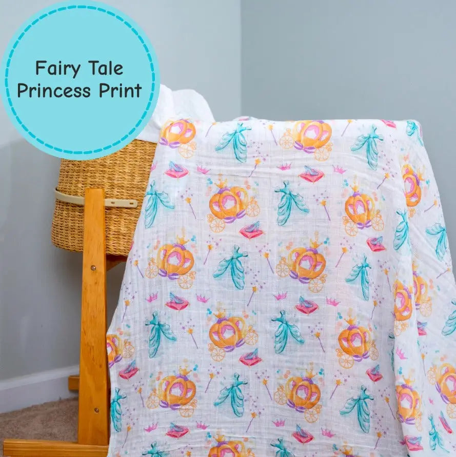 Glass Slipper Baby Muslin Swaddle