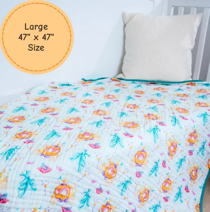 Glass Slipper Muslin Quilt Blanket