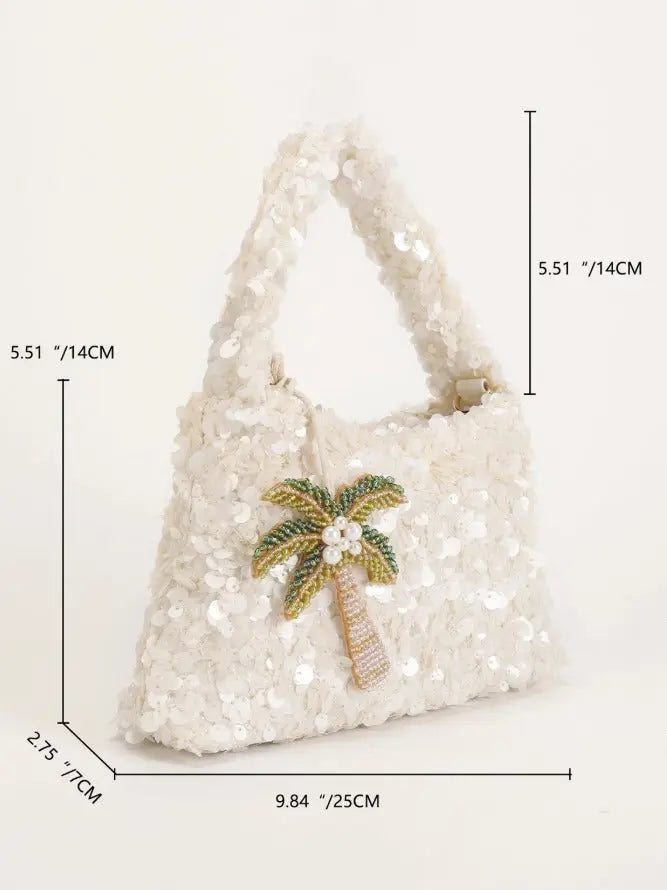 Glitter Sequin Evening Clutch Handbag
