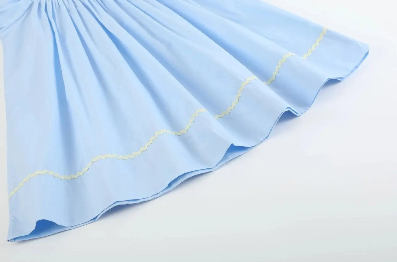 Light Blue Easter Smocked Bishop Dress - Shop Tiny Details