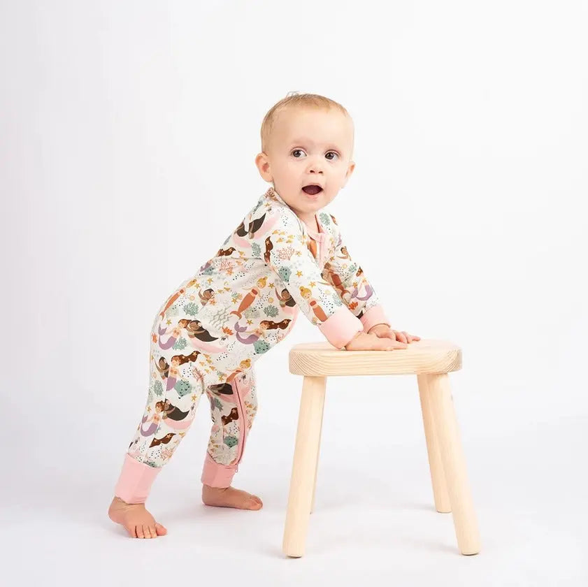 Making Waves Mermaid Bamboo Baby Pajamas - Shop Tiny Details
