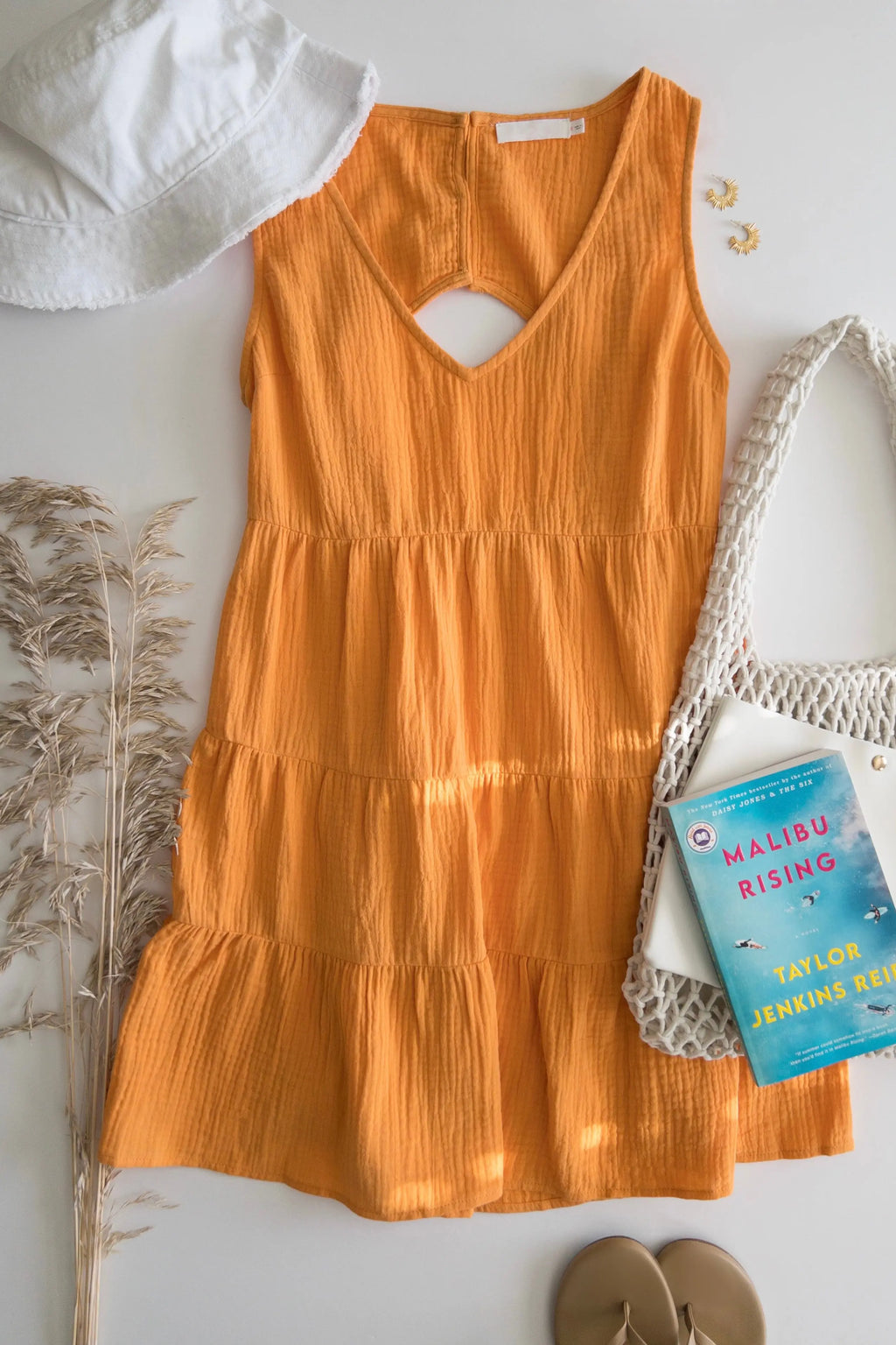 The Tiny Details Mango Wrinkle Cotton Sleeveless Dress