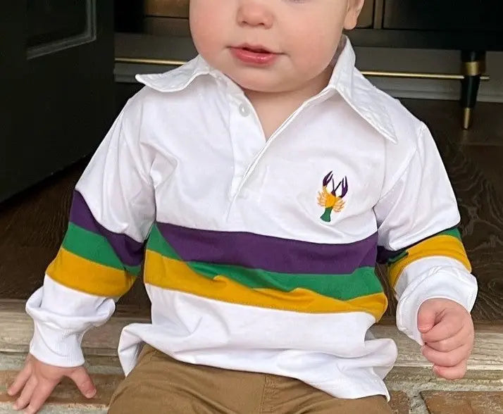 Mardi Gras Baby Rugby Shirt - The Tiny Details