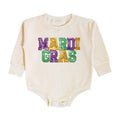 Mardi Gras Patch Long Sleeve Romper - The Tiny Details